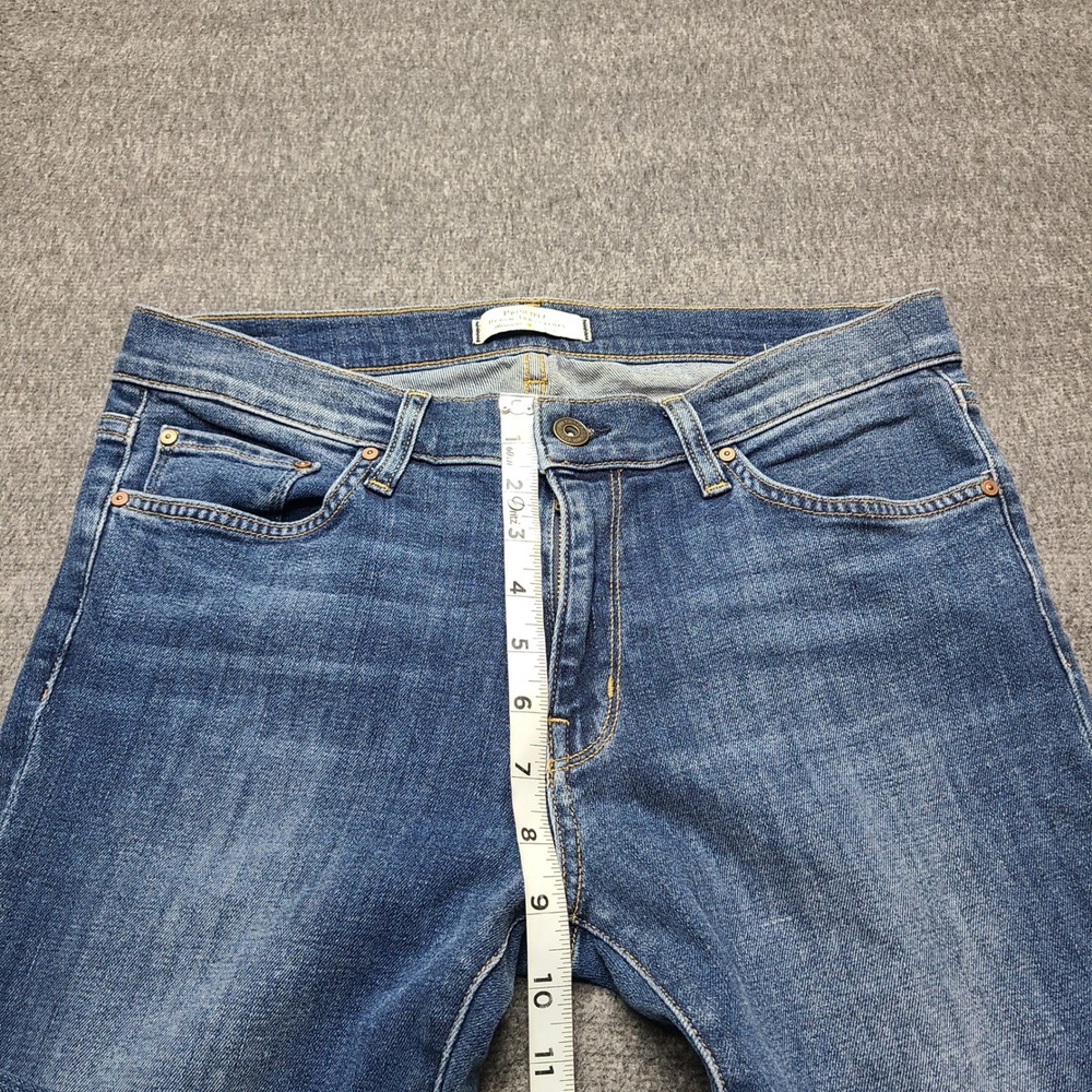 PRINCIPLE Denim Women's Optimist Jeans Blue Frayed Hem Size 30‎ - Picture 3 of 10